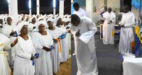 Celestial Church Members Sing & Dance To Olamide